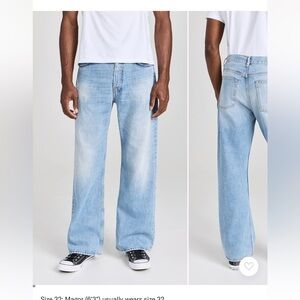 Acne Studios 2022 light blue vintage Loose Fit Jeans